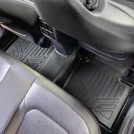 SMARTLINER All Weather Custom Fit Black 2nd Row Floor Mat Liner Set Compatible With 2023-2024 Kia Niro Hybrid (SB0652)