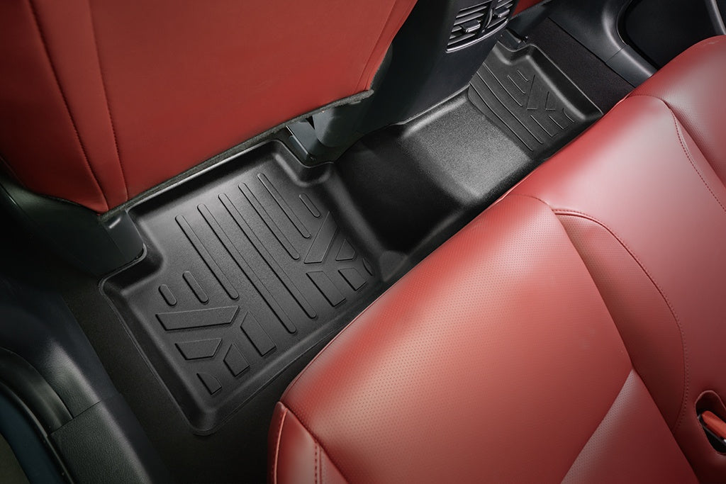 SMARTLINER Custom Fit All Weather Black 2nd Row Floor Mat Liners Compatible With 2020-2023 Mazda CX-30 (SB0539)