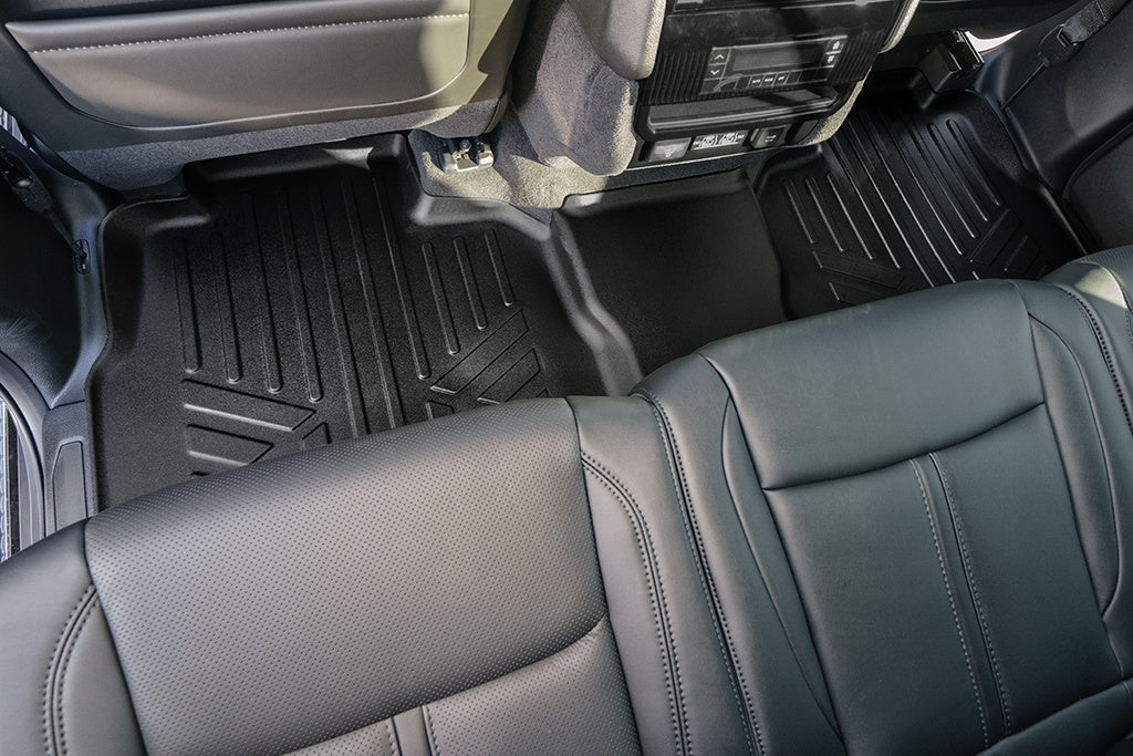 SMARTLINER All Weather Custom Fit Black 2nd Row Floor Mat Liner Set Compatible With 2022-2023 Jeep Wagoneer/ Grand Wagoneer (SB0577)