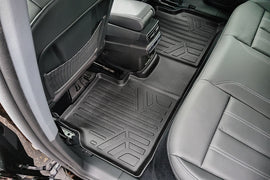 SMARTLINER Custom Fit All Weather Protection Black 2nd Row Liner Compatible With 2022-2024 Audi Q4 Sportback e-tron (SB0650-N1)