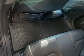 SMARTLINER Custom Fit All Weather 2nd Row Black Floor Mat Liners Compatible With 2022-2023 Kia EV6 Wind AWD (SB0600)