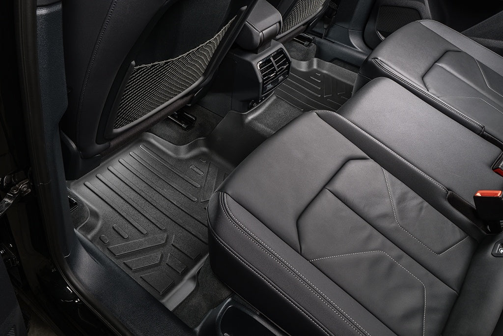 SMARTLINER Custom Fit All Weather Protection Black 2 Row Floor Liners & Cargo Liner behind the 2nd Row Seats Compatible With 2019-2025 Audi Q3 (SA0493/B0493/D0493)