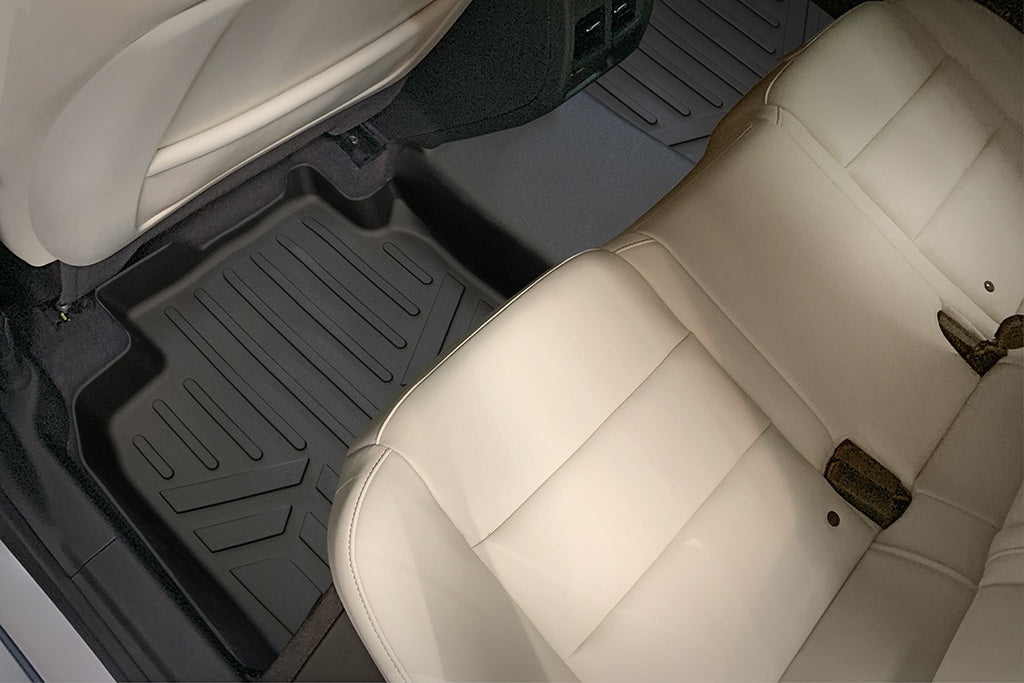 SMARTLINER Custom Fit All Weather Protection Black 2nd Row Liner Compatible With 2019-2025 Cadillac XT4 (SB0419)