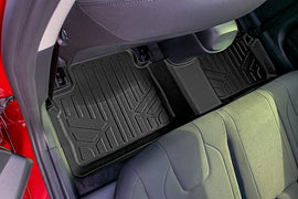 SMARTLINER Custom Fit All Weather Black 2nd Row Floor Mat Liners Compatible With 2021-2025 Hyundai Elantra (SB0538)