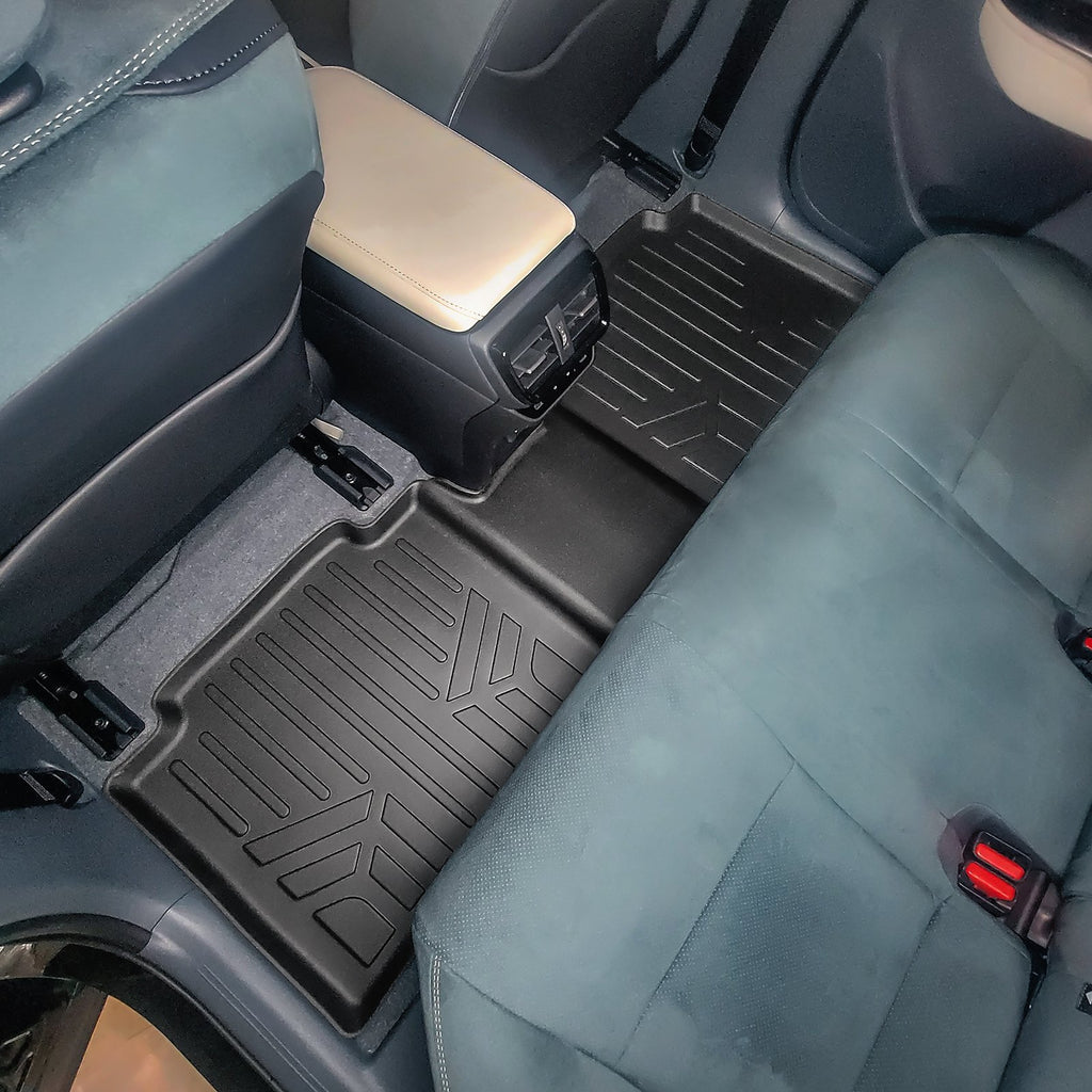 SMARTLINER All Weather Protection Custom Fit Black 2nd Row Floor Mat Liner Set Compatible With 2023-2024 Lexus RZ (SB0702)
