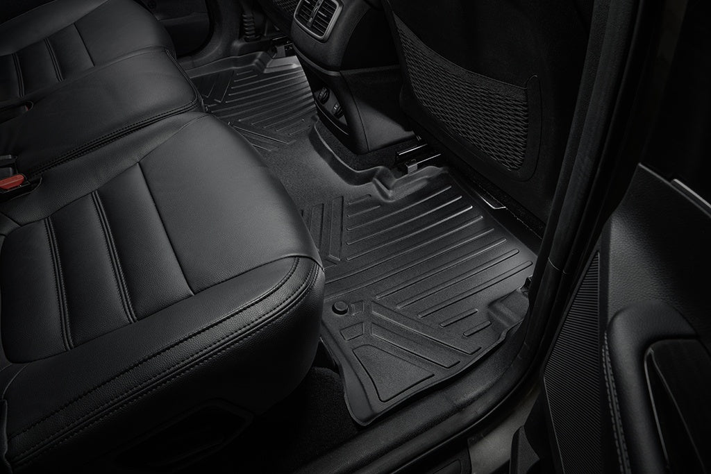 SMARTLINER Custom Fit Floor Mats 2 Rows and Cargo Liner Set Black Compatible With 2016-2020 Kia Sorento 7 Passenger Model Only (SA0191/B0191/D0191)