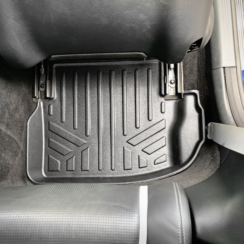 SMARTLINER All Weather Protection Custom Fit Black 2 Row Floor Mat Liner Set Compatible With 2017-2023 Mercedes Benz C-Class (SA0165/B0713)