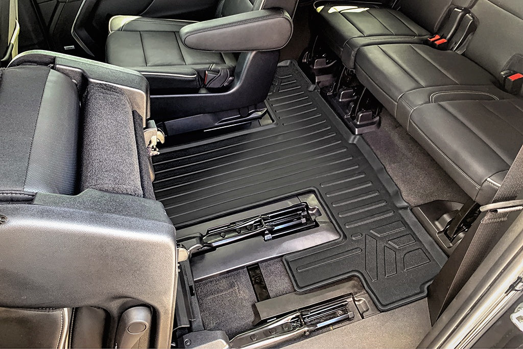 SMARTLINER Custom Fit All Weather Protection Black 3rd Row Liner Compatible With 2021-2023 Cadillac Escalade ESV with 2nd Row Bucket Seats (SC0527-R)