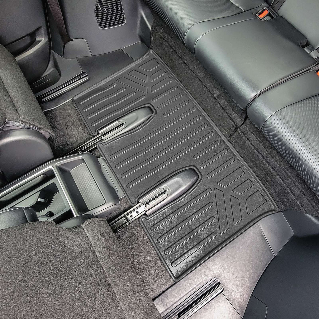 SMARTLINER Custom Fit All Weather Protection Black 3rd Row Liner Compatible With 2024 Toyota Grand Highlander (SC0719)