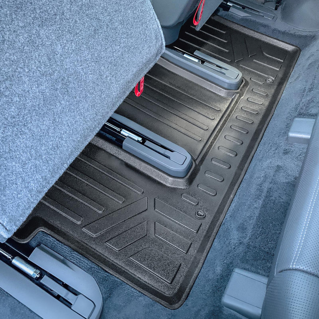 SMARTLINER All Weather Custom Fit Black 3rd Row Floor Mat Liner Set Compatible With 2024 Kia EV9 (SC0737)