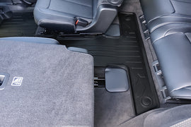 SMARTLINER All Weather Custom Fit Black 3rd Row Floor Mat Liner Set Compatible With 2021-2023 Jeep Grand Cherokee L with 2nd Row Bucket Seats With Center Console (SC0569)