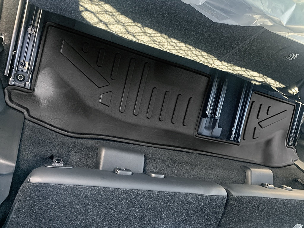 SMARTLINER Custom Fit Floor Mats 3rd Row Liner Black Compatible With 2022-2023 Mitsubishi Outlander (SC0561)