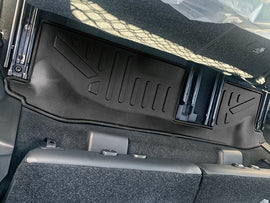 SMARTLINER Custom Fit Floor Mats 3rd Row Liner Black Compatible With 2022-2023 Mitsubishi Outlander (SC0561)