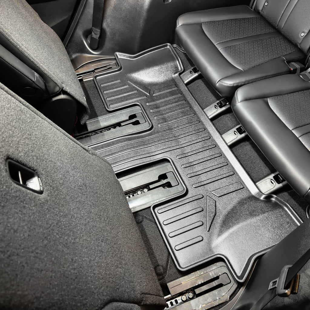 SMARTLINER Custom Fit 3 Row Floor Mats & Cargo Liner Behind 2nd Row Set Compatible With 2021-2023 Kia Sorento Hybrid (SA0608/B0608/C0548/D0547)