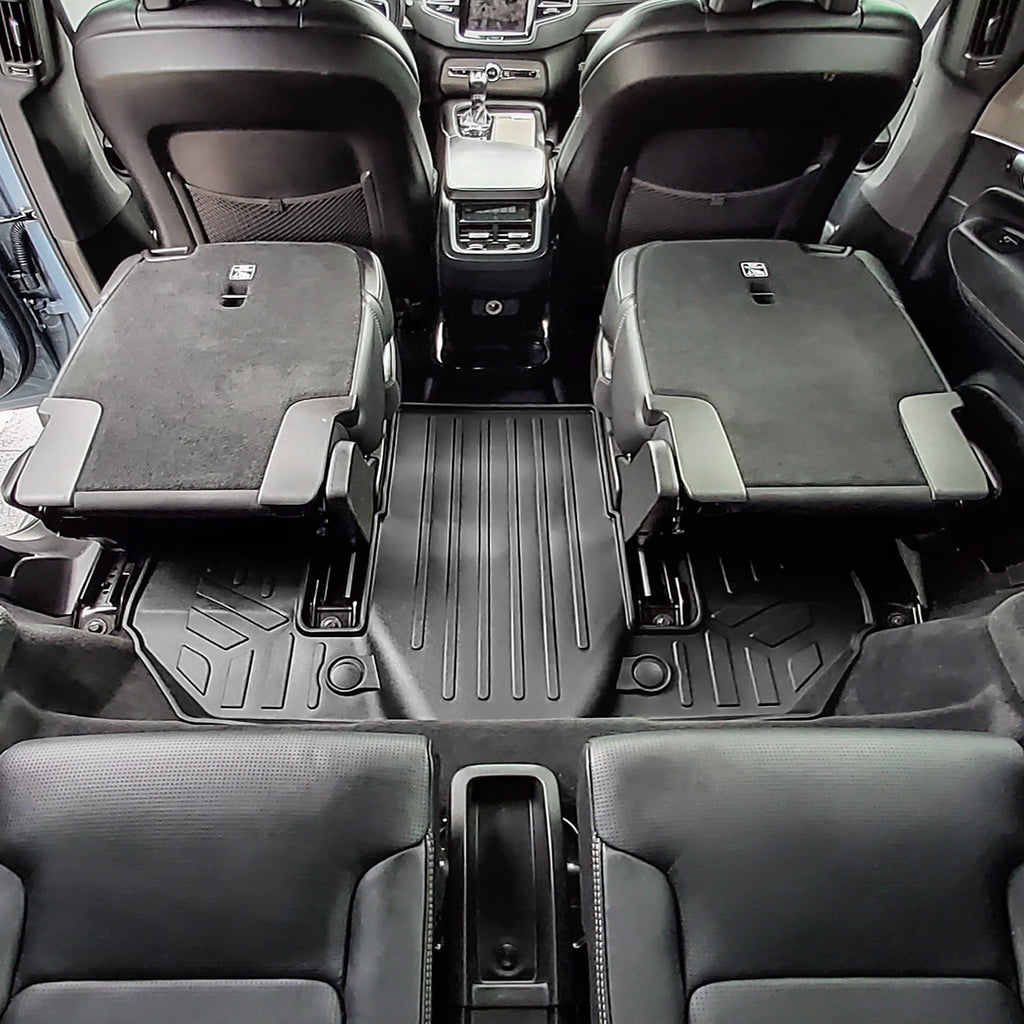 SMARTLINER Custom Fit Floor Mats 3rd Row Liner Black Compatible With 2020-2023 Volvo XC90 (SC0633)