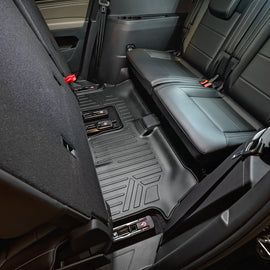 SMARTLINER All Weather Custom Fit Floor Mats 3rd Row Liner Black Compatible With 2018-2022 Volkswagen Atlas with 2nd Row Bench Seat (SC0300)