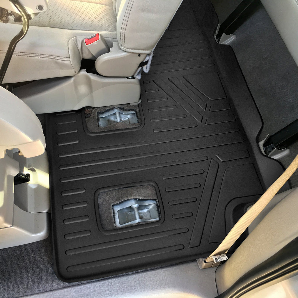 SMARTLINER Floor Mats 3rd Row Liner Black Compatible With 07-17 Expedition EL / Navigator L (SC0185)