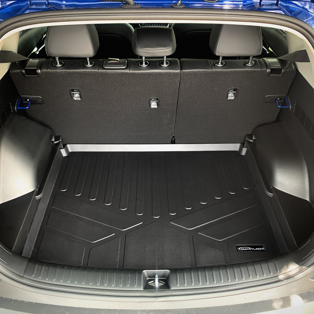 SMARTLINER All Weather Custom Fit Cargo Trunk Liner in Lower Position Black Compatible With 2021-2023 Kia Seltos (SD0513)