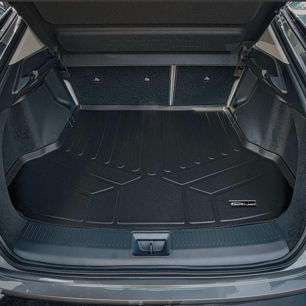 SMARTLINER All Weather Protection Custom Fit Black Cargo Liner Behind the 2nd Row Compatible With 2023-2024 Nissan Ariya (SD0676)