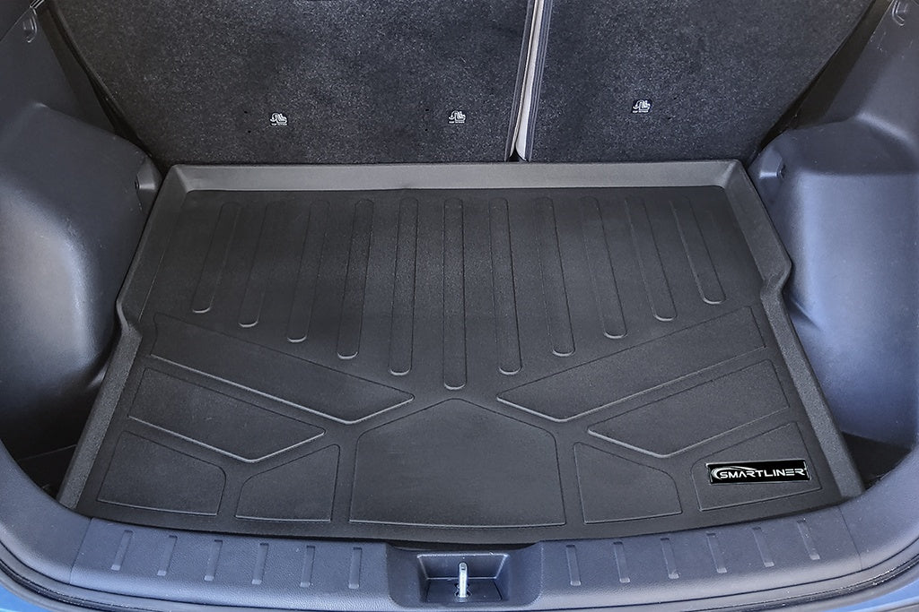 SMARTLINER Custom Fit Floor Mats 2 Rows and Cargo Liner Set Black Compatible With 2018-2021 Mitsubishi Eclipse Cross (SA0378/B0378/D0378)