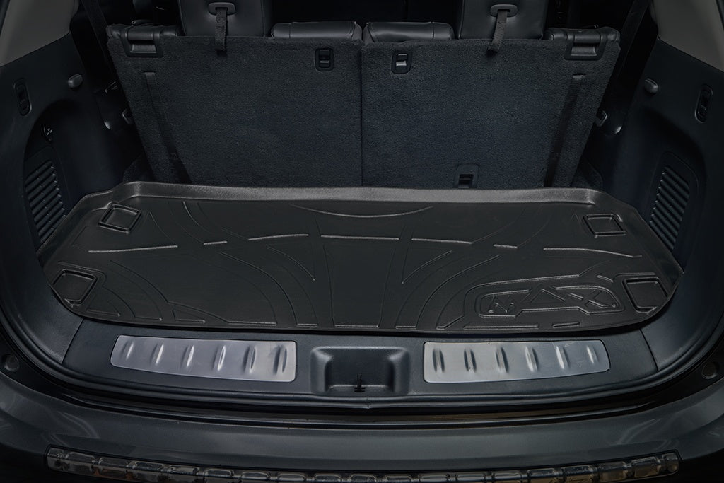 SMARTLINER Custom Fit All Weather Protection Black Cargo Liner behind the 3rd Row Seats Compatible With 2014-2020 Infiniti QX60 (SE0131)