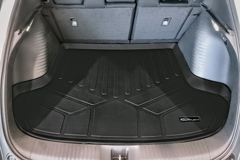 SMARTLINER Custom Fit All Weather Protection Black 2 Row Floor Liners & Cargo Liner behind the 2nd Row Seats Compatible With 2023-2025 Honda HR-V (SA0621/B0621/D0621)