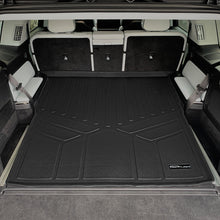 Load image into Gallery viewer, SMARTLINER All Weather Custom Fit Black 3 Row, Cargo Liner Behind the 2nd Row &amp; Front Trunk Liner Floor Liner Set Compatible With 2022-2024 Rivian R1S SUV (SA0615/B0698/C0698/D0698/F0615)