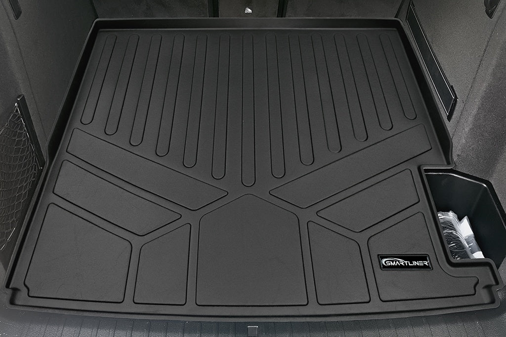 SMARTLINER Custom Fit Floor Mats 2 Rows and Cargo Liner Set Black Compatible With 2011-2017 BMW X3 (SA0262/B0262/D0262)