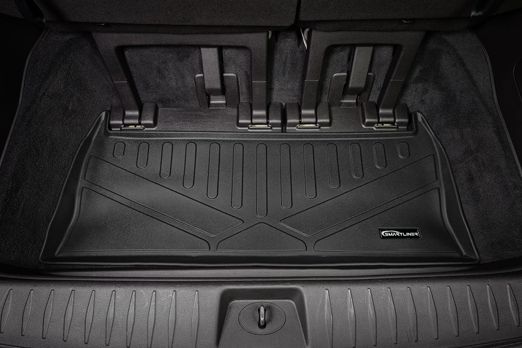 SMARTLINER All Weather Custom Fit Black Cargo Liner Behind the 3rd Row Compatible With 2022-2023 Kia Carnival MPV (SE0556)