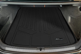 SMARTLINER Custom Fit All Weather Protection Black Cargo Liner behind the 2nd Row Seats Compatible With 2020-2025 Audi A6/S6 (SD0557)