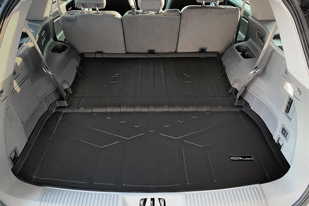 SMARTLINER All Weather Custom Fit Black Cargo Liner Mat Behind the 2nd Row Compatible With 2020-2023 Lincoln Aviator (SD0634)