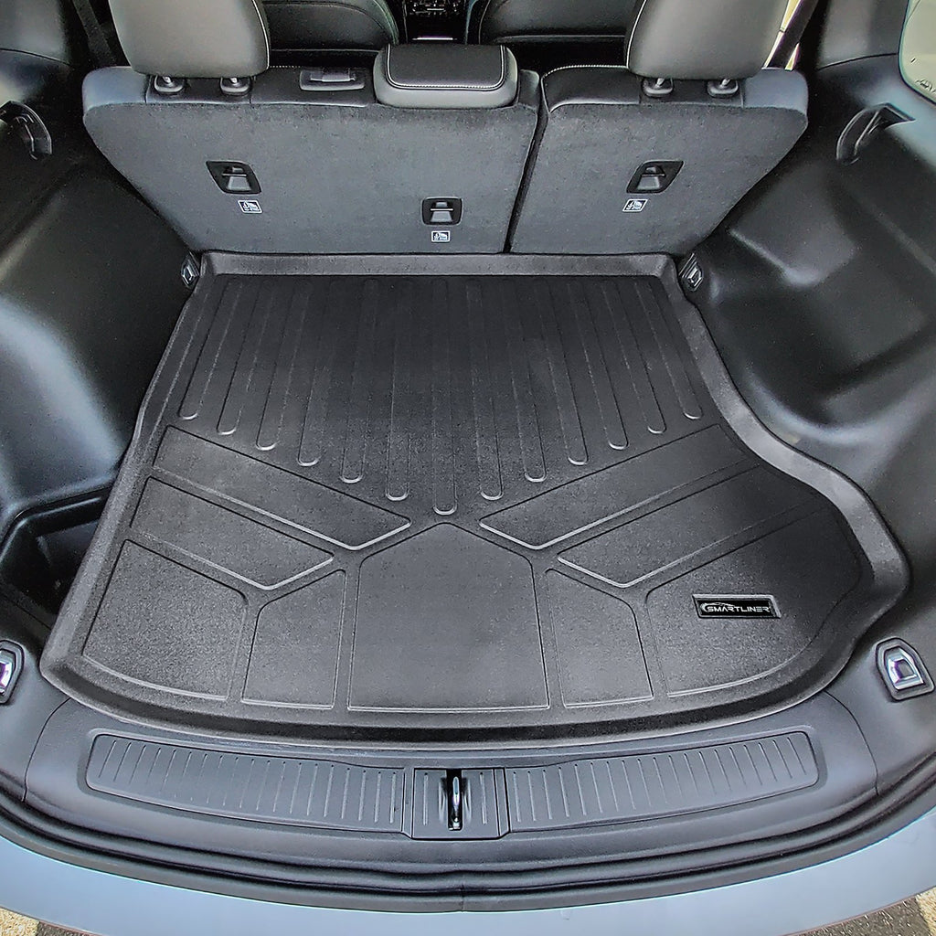 SMARTLINER All Weather Custom Fit Black Cargo Liner Set Compatible With 2023-2024 Jeep Grand Cherokee (SD0599-P)