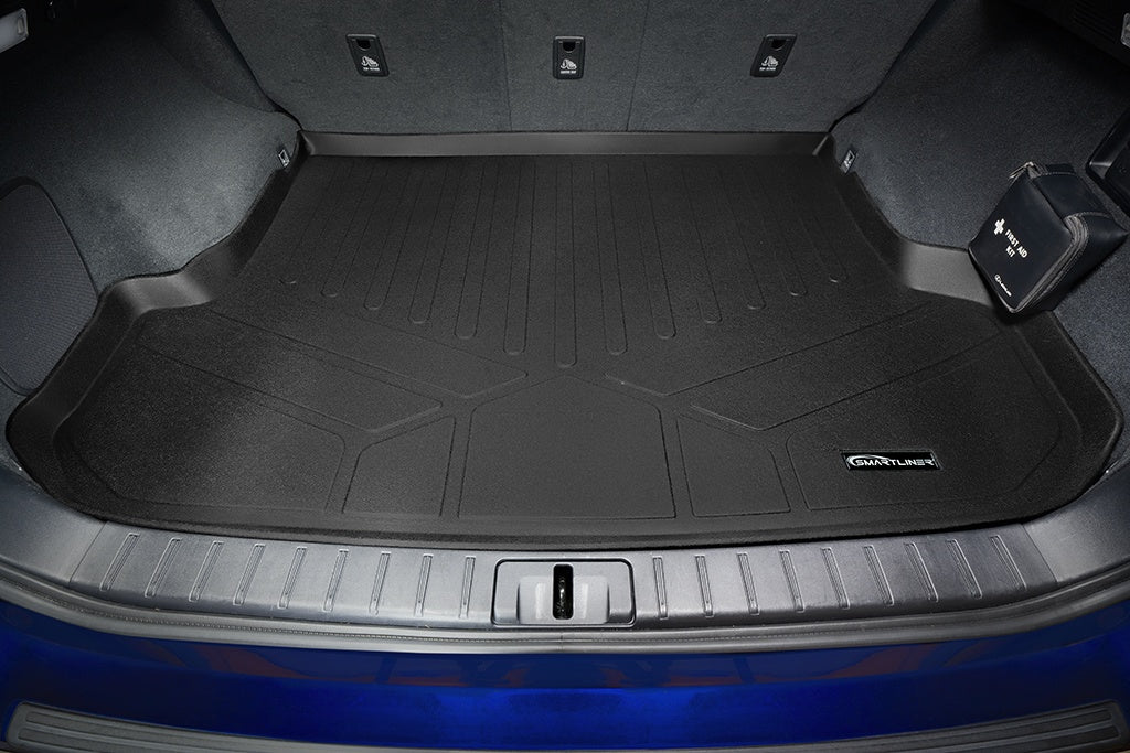 SMARTLINER Custom Fit Floor Mats 2 Rows and Cargo Liner Set Black Compatible With 2016-2022 Lexus RX (SA0222/B0222/D0222)