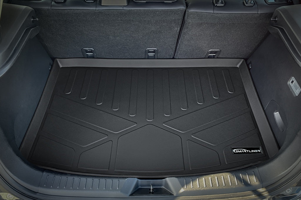 SMARTLINER Custom Fit Floor Mats 2 Rows and Cargo Liner Set Black Compatible With 2016-2021 Mazda CX-3 (SA0269/B0269/D0269)