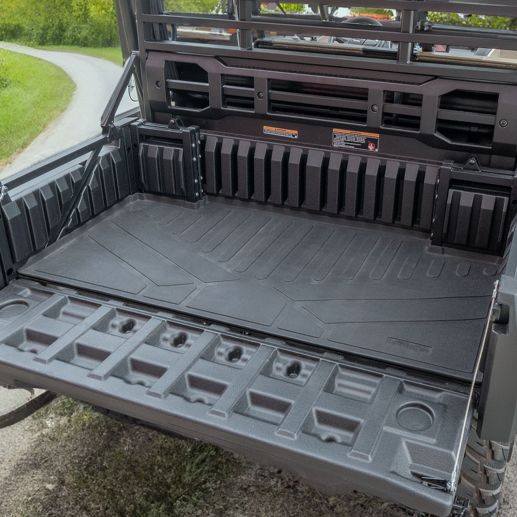 SMARTLINER All Weather Protection Custom Fit Rugged Rubber Bed Mat Liner Compatible With 2019-2024 Kawasaki Mule PRO (UK0128)