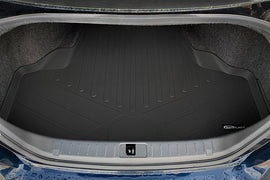 SMARTLINER All Weather Custom Fit Cargo Liner Trunk Floor Mat Black Compatible With 2014-2019 Infiniti Q70 (SD0408)