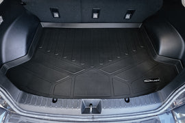 SMARTLINER Cargo Trunk Liner Floor Mat Black Compatible With 2013-2017 Subaru Crosstrek/XV Crosstrek/2014-2015 Impreza Hatchback (SD0265)