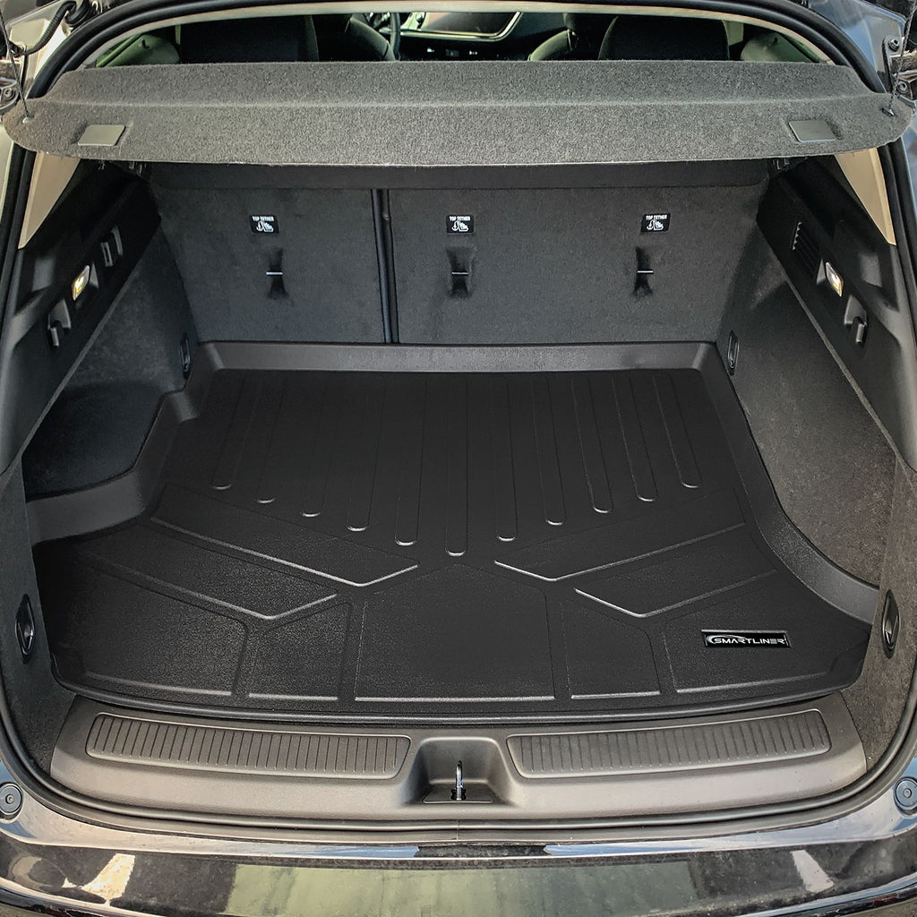 SMARTLINER Custom Fit All Weather Protection Black 2 Row Floor Liners & Cargo Liner behind the 2nd Row Seats Compatible With 2021-2023 Buick Envision (SA0553/B0553/D0553)