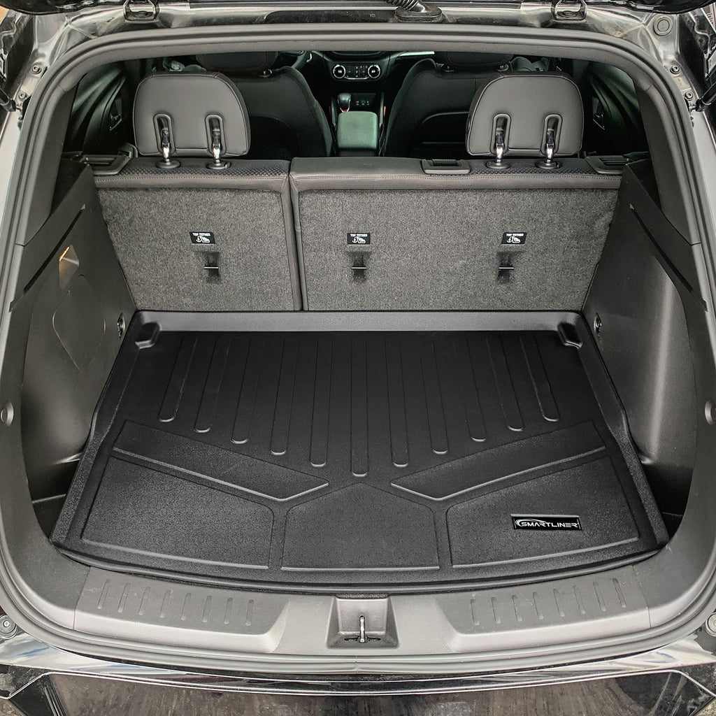 SMARTLINER Black Cargo Liner Trunk Floor Mat Compatible With 2021-2025 Chevrolet Trailblazer cargo in Upper Deck Position (SD0520)