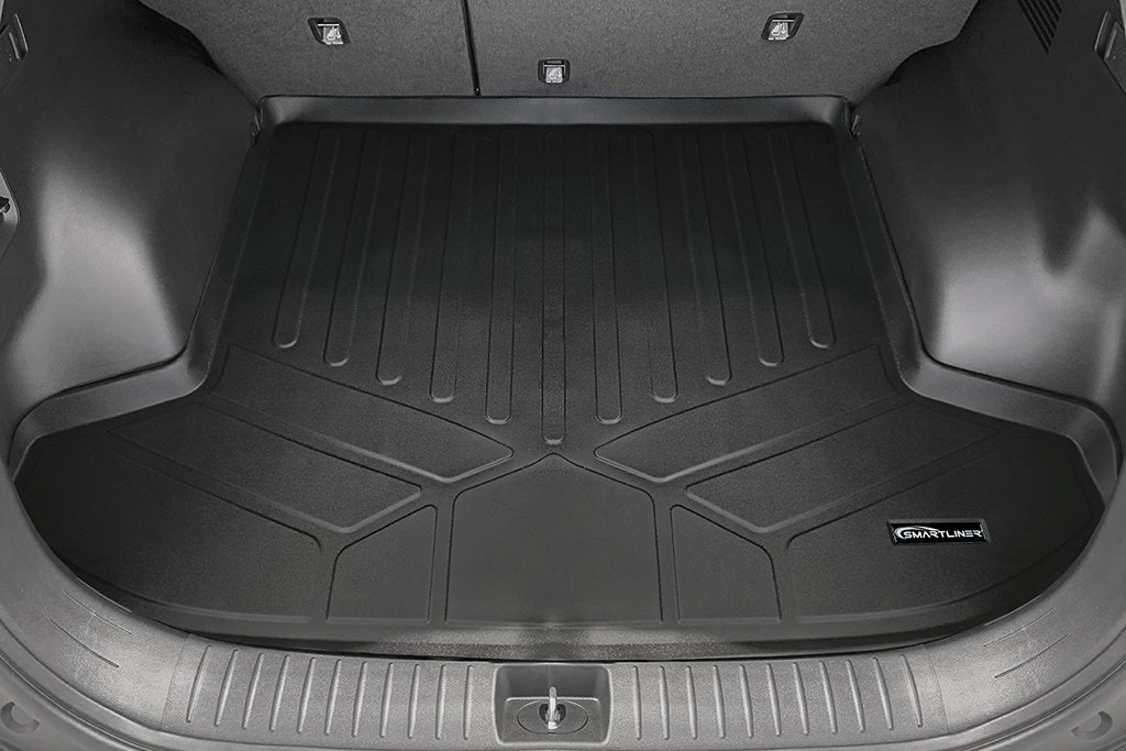 SMARTLINER All Weather Custom Fit Black Cargo Liner Behind the 2nd Row Seats Compatible With 2023-2024 Kia Sportage (SD0603)