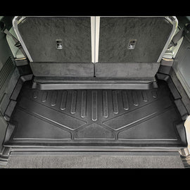 SMARTLINER All Weather Custom Fit Black Cargo Liner Behind the 3rd Row Compatible With 2022-2024 Rivian R1S SUV (SE0698)