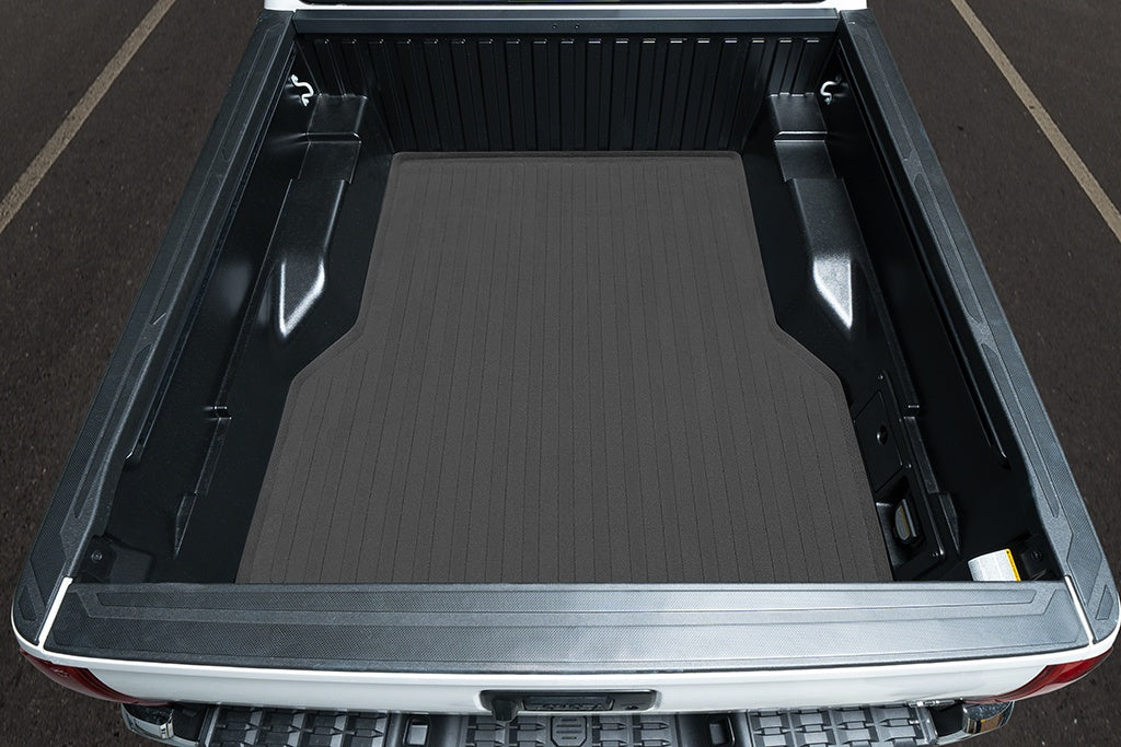SMARTLINER Floor Mats 2 Rows and Truck Bed Liner Set Black Compatible With 2012-2015 Toyota Tacoma Double Cab (SA0107/B0033/K0207)