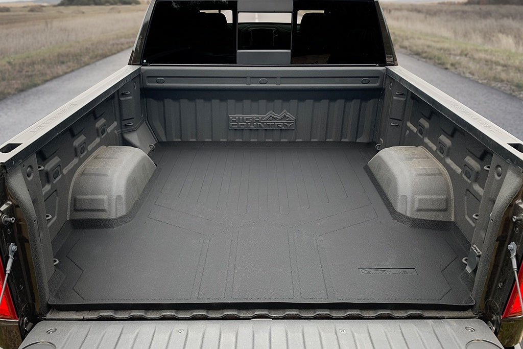 SMARTLINER Truck Rugged Rubber Bed Mat Liner Compatible With 2019-21 Silverado / GMC Sierra Only Fits Crew Cab with 5'8" Short Bed (K0400)
