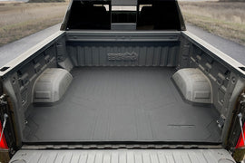 SMARTLINER Truck Rugged Rubber Bed Mat Liner Compatible With 2019-21 Silverado / GMC Sierra Only Fits Crew Cab with 5'8