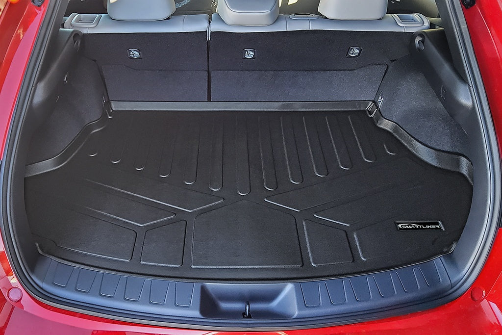 SMARTLINER All Weather Custom Fit Black Cargo Floor Mat Liner Compatible With 2019-2023 Lexus UX Hybrid (SD0655)