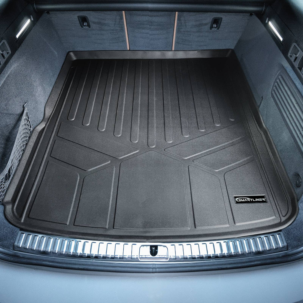 SMARTLINER Custom Fit All Weather Protection Black Cargo Liner behind the 2nd Row Seats Compatible With 2020-2025 Audi A6 Allroad (SD0654)
