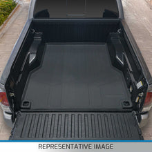 Load image into Gallery viewer, SMARTLINER Floor Mats 2 Rows and Truck Bed Liner Set Black Compatible With 2014-2018 Silverado / GMC Sierra Only Fits Drop-in Bedliner (SA0136/B0136/K0136)