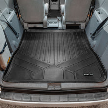 Load image into Gallery viewer, SMARTLINER All Weather Custom Fit Cargo Trunk Liner Floor Mat Behind 2nd Row Black Compatible With 2011-2020 Toyota Sienna (SD0083)
