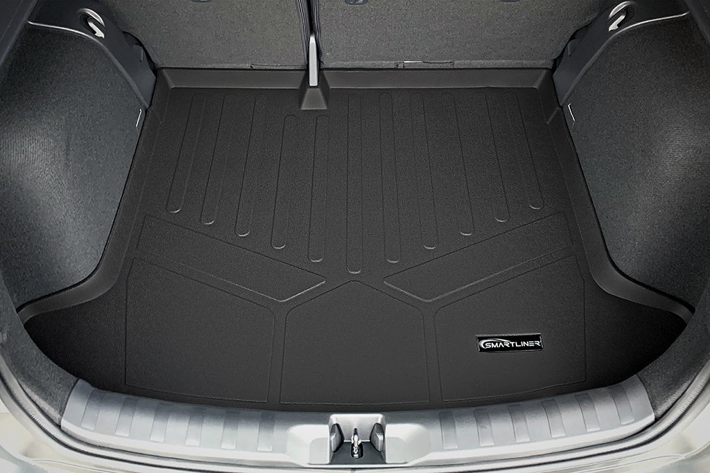 SMARTLINER Custom Fit Floor Mats 2 Rows and Cargo Liner Trunk Set Black Compatible With 2018-2023 Nissan Kicks (SA0376/B0376/D0376)
