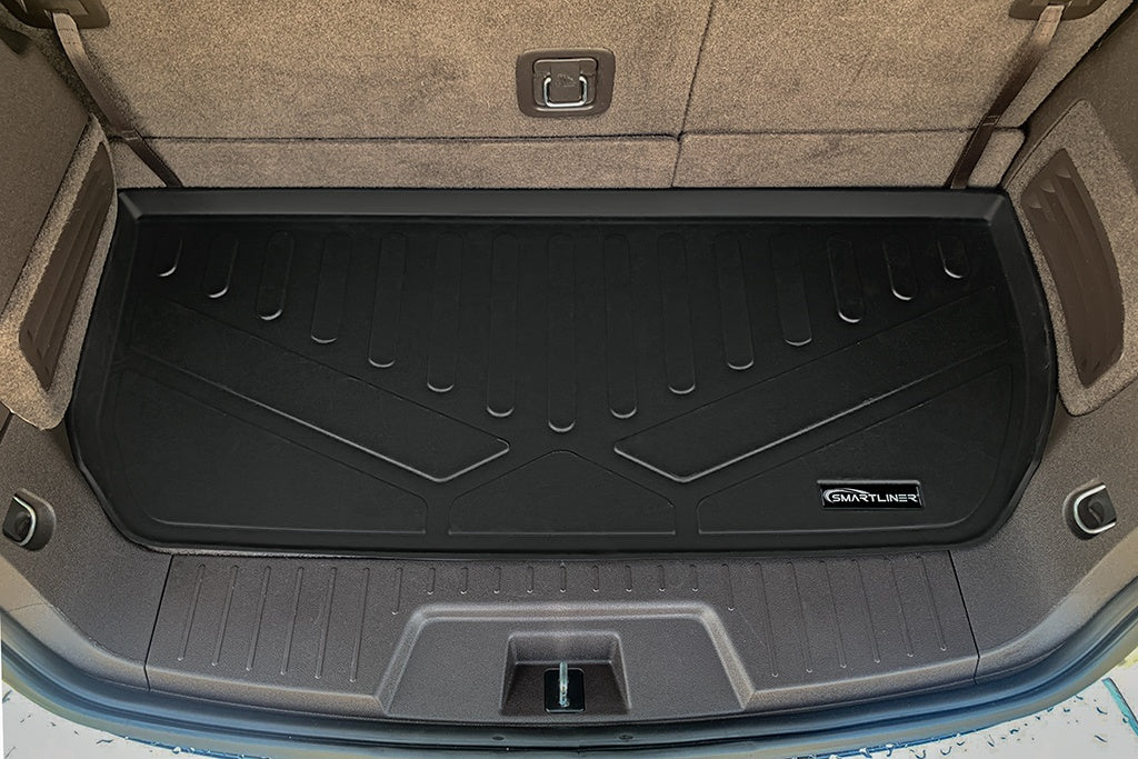 SMARTLINER Custom Fit All Weather Protection Black Cargo Liner behind the 2nd Row Seats Compatible With 2008-2017 Buick Enclave (SD0044-N1)